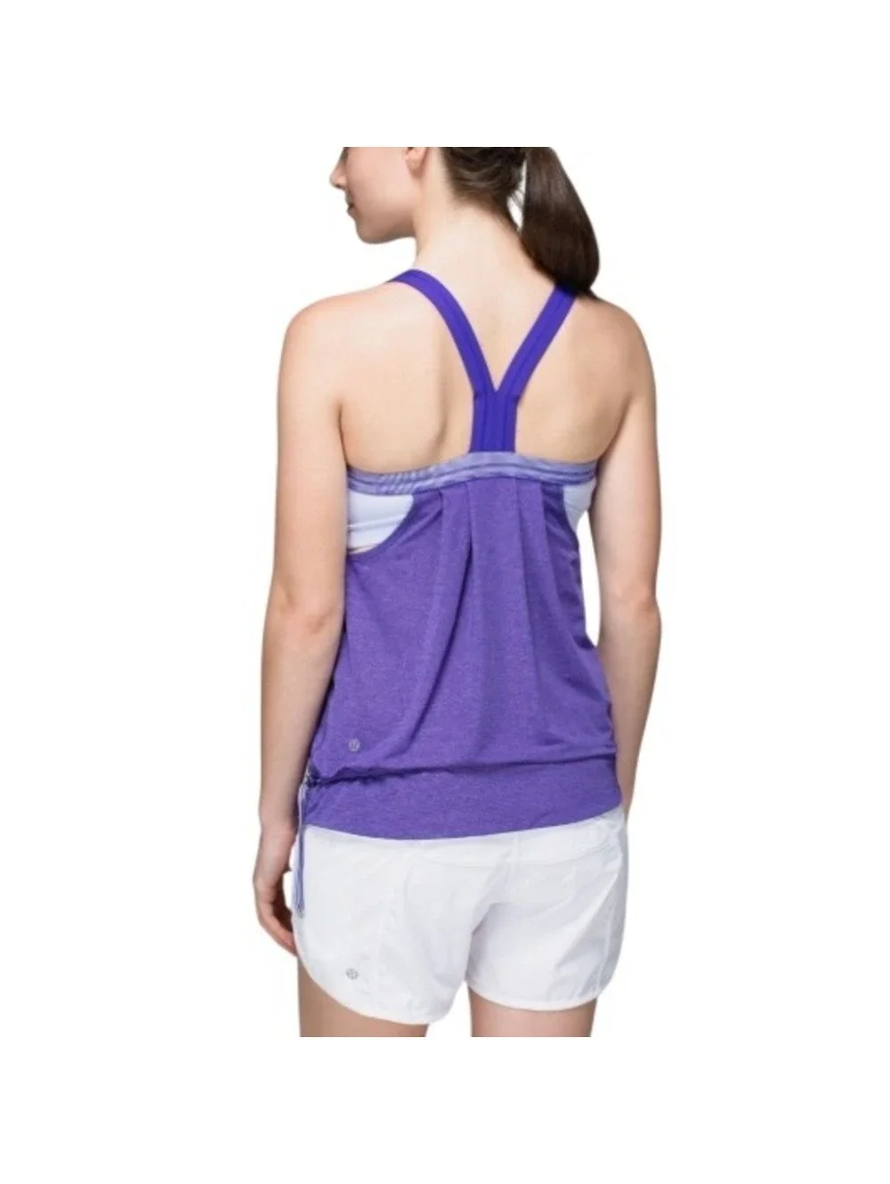 Lululemon Women's Heathered Bruised Berry Rest Less Racerback Tank Top Size 4